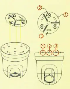 ZMODO CM-T1001BG Weatherproof Camera User Manual - Install camera to bracket