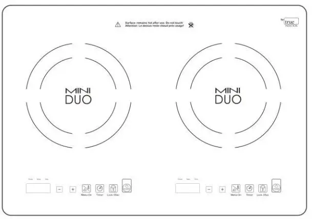 true MD-2B Mini Duo Burner - compatible cookware