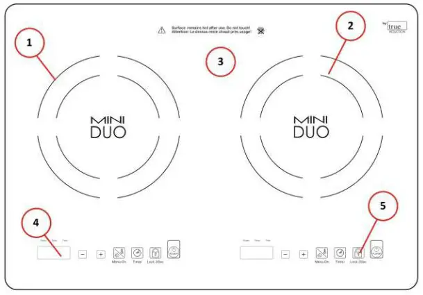 true MD-2B Mini Duo Burner - overview