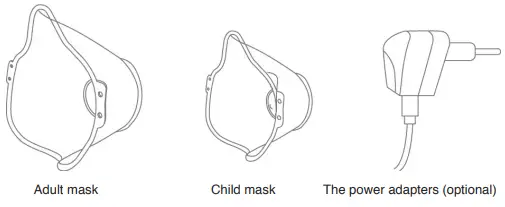 GIMA NE-M01 Portable Compressing Nebulizer-- Accessories