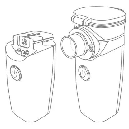 GIMA NE-M01 Portable Compressing Nebulizer-- Push2