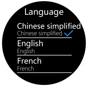Language Switch Screen