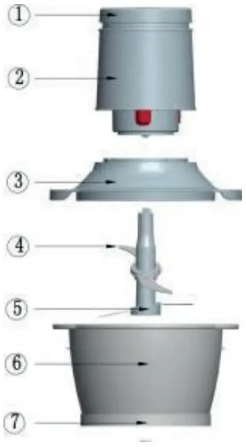 CHAMPION CHMC310 1.2L Mini Chopper-Parts