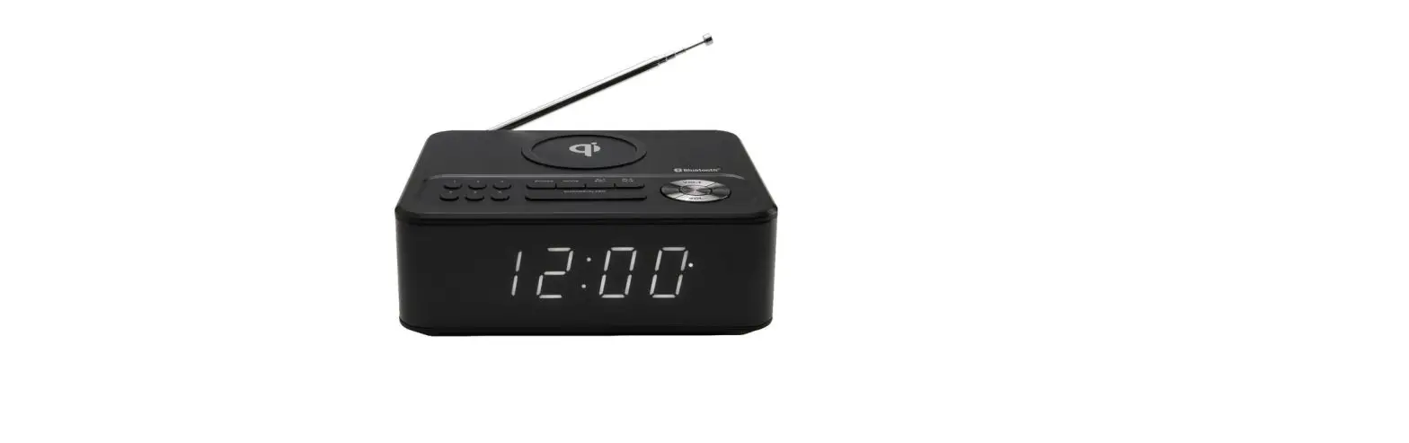 Qudoc200bk Clock Radio With Wireless Charging Instruction Manual