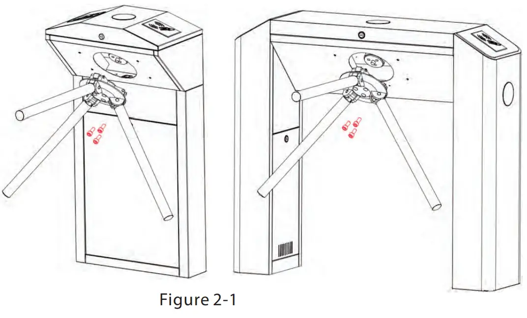 ZKTeco TS1000 Pro Series Single Lane Tripod Turnstile-Notes