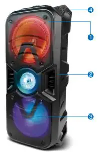 XTECH XTS-702 FIERCE Party Loudspeaker System - Product overview