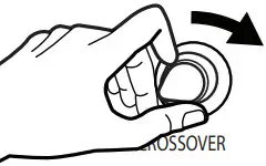 VICTROLA VPS-650 S1 Subwoofer - CROSSOVER KNOB