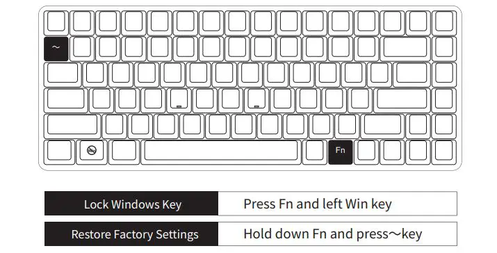 AKKO 3084 Dual Mode Bluetooth 3.0 USB Wired Mechanical Gaming Keyboard fig2