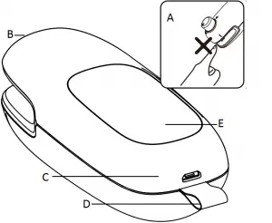 Contact temperature sensing area