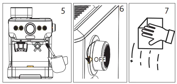 Domo-elektro DO725K Semi-Professional Espresso Machine with Grinder fig15