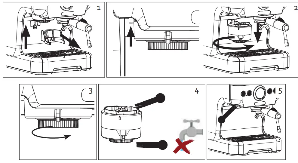 Domo-elektro DO725K Semi-Professional Espresso Machine with Grinder fig17