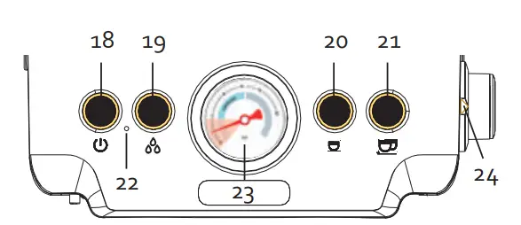 Domo-elektro DO725K Semi-Professional Espresso Machine with Grinder fig2