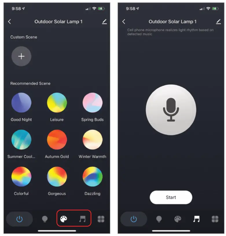 SMART POINT SPSDISCLT SmartSolar Outdoor Light - SCENE AND MUSIC MODES