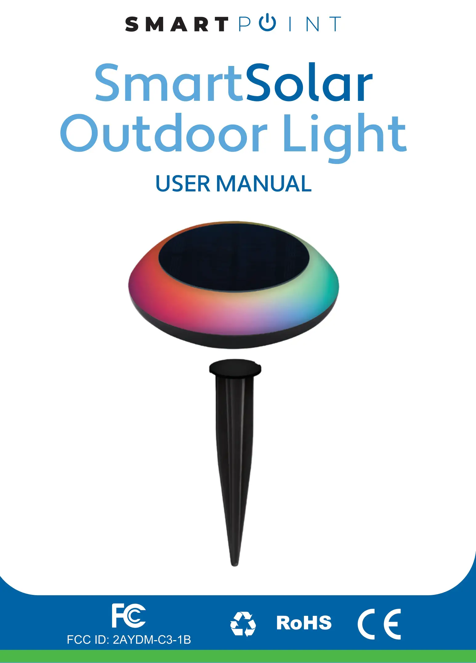 SMART POINT SPSDISCLT SmartSolar Outdoor Light User Manual