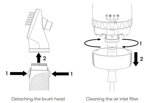 kogan PPHRDRYSBRA Grooming Hair Dryer with Slicker Brush fig4