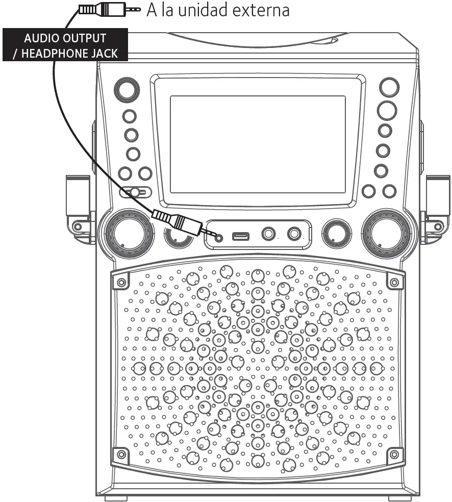 Conexión a ENTRADA DE LÍNEA