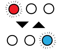 Alternating RED  BLUE