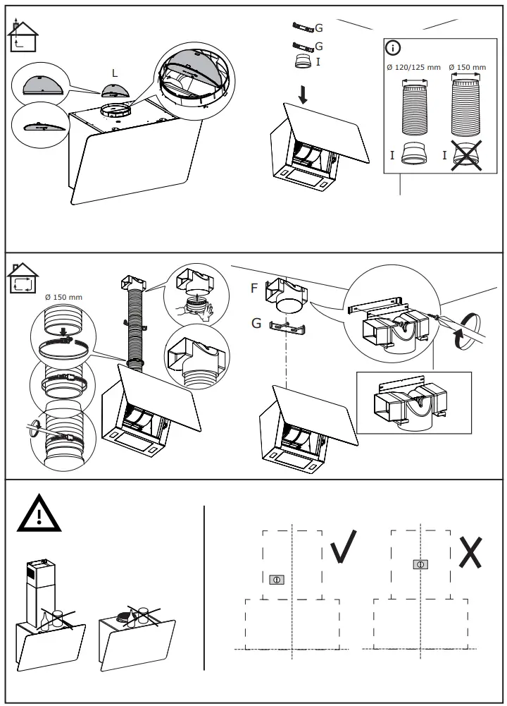 IKEA FINSMAKARE Black Wall Mounted Extractor Hood Instruction Manual - How to Use
