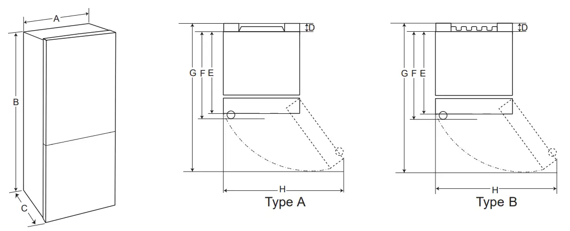 LG GRM 832IWL Top Freezer Refrigerator - INSTALLATION