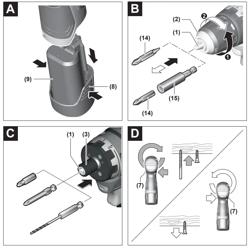 BOSCH GSR 12V 35 HX Cordless Screwdriver - fig 3