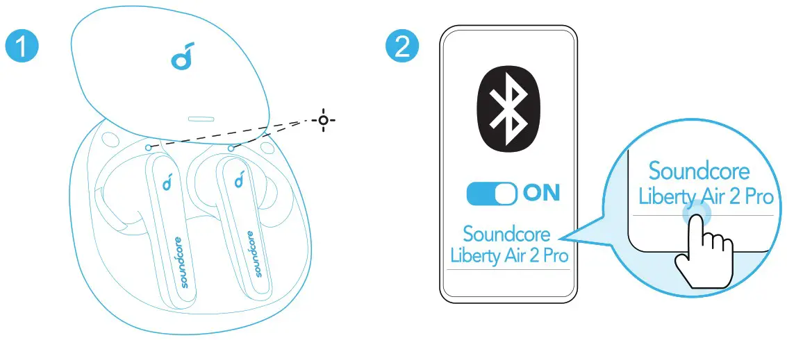 Soundcore A3951J12 Liberty Air 2 Pro True Wireless Earbuds - Bluetooth Pairing 1