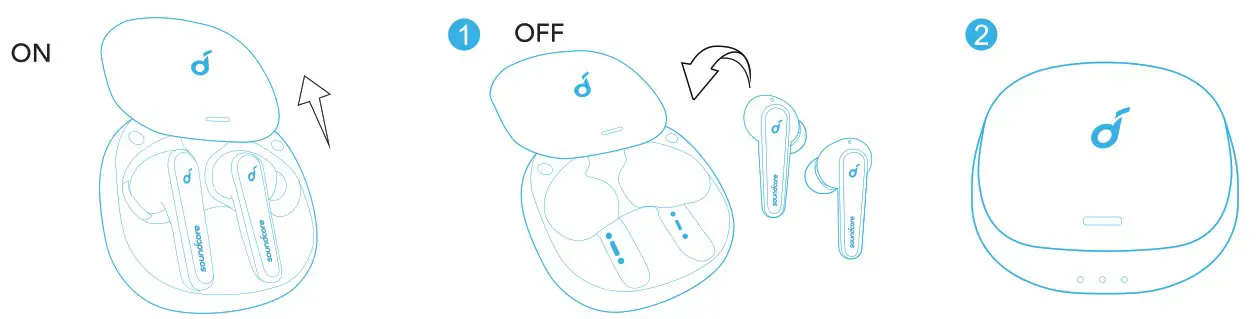 Soundcore A3951J12 Liberty Air 2 Pro True Wireless Earbuds - Powering On Off 1