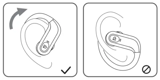 SoundPEATS S5 True Wireless Earbuds - Wearing
