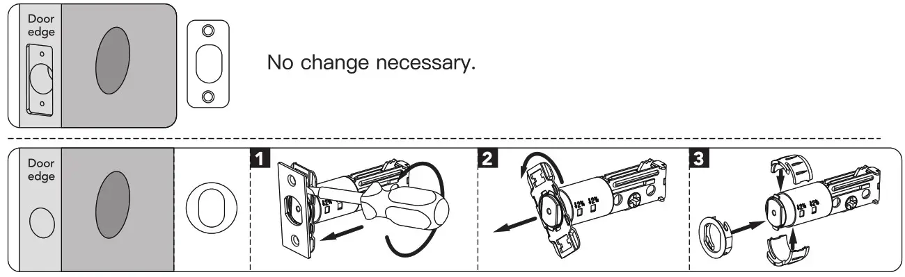 hugolog HU01 Digital Deadbolt - preparing for installation 2