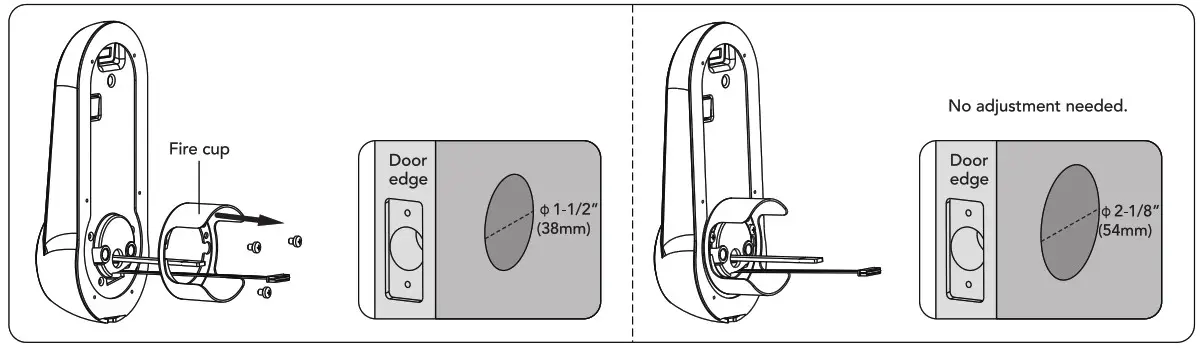 hugolog HU01 Digital Deadbolt - preparing for installation