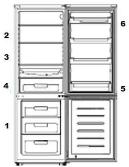 SCHNEIDER SCB 250 V2 B SGR Fridge Freezer - Frozen foods