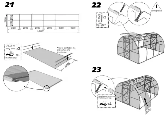 DANCOVER Greenhouse Polycarbonate TITAN Arch 60 - fig10