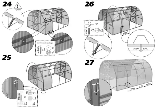 DANCOVER Greenhouse Polycarbonate TITAN Arch 60 - fig11