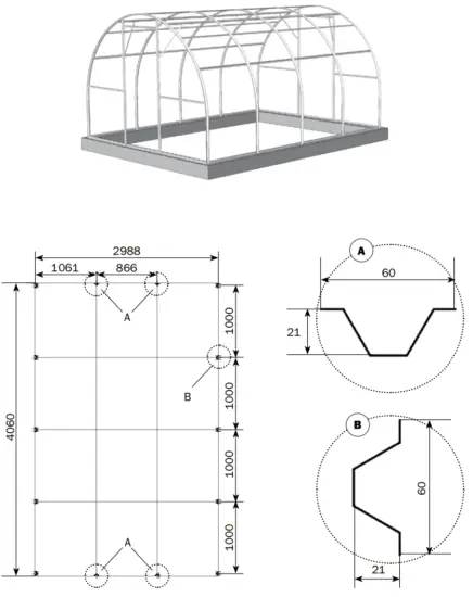 DANCOVER Greenhouse Polycarbonate TITAN Arch 60 - fig12
