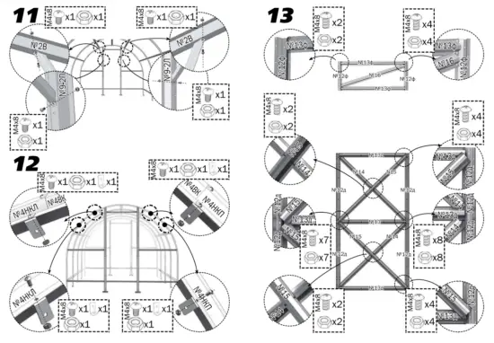 DANCOVER Greenhouse Polycarbonate TITAN Arch 60 - fig6