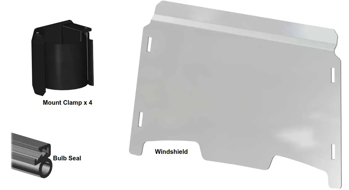 SUPERATV Polaris RZR Trail Windshield