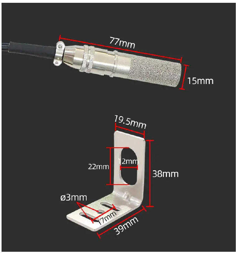 sonbus QM7820C mounted temperature and humidity sensor fig 1