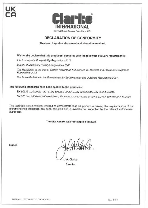 Clarke-JET-7500-Power-Washer-fig-21