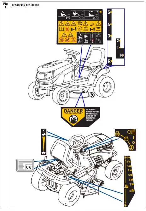 XC140-98-Lawn-Tractor-fig-1