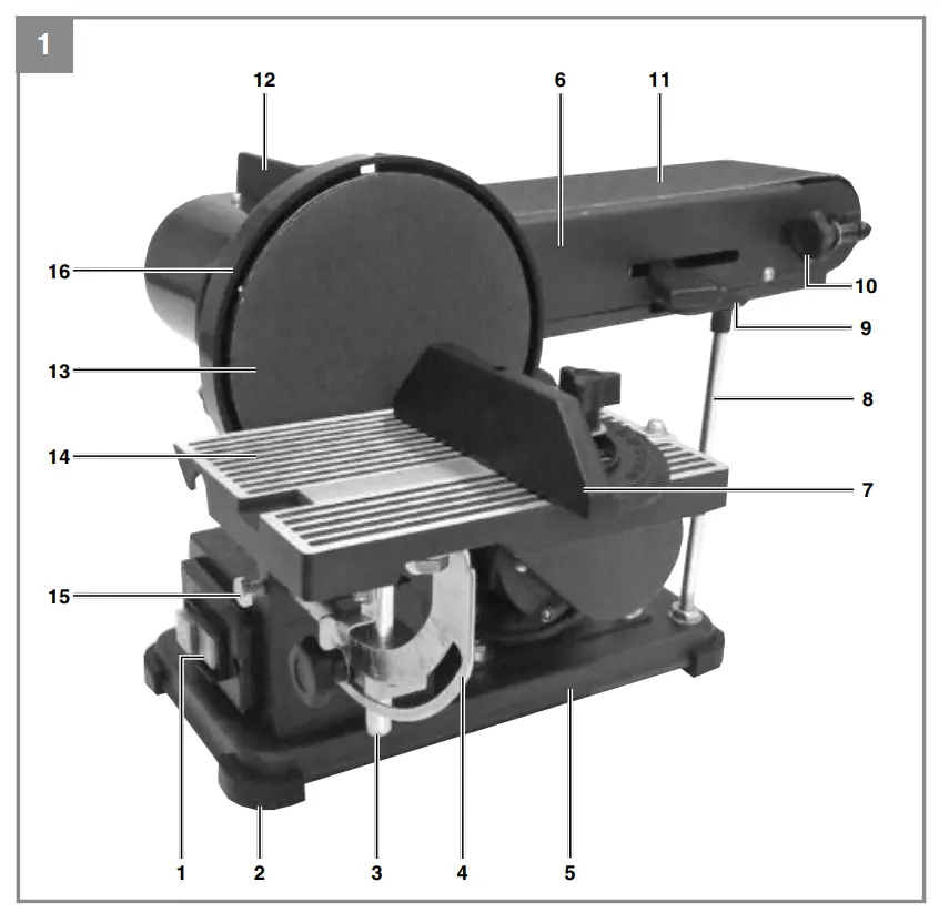 Einhell TC-US 400 Sander Bench Overview