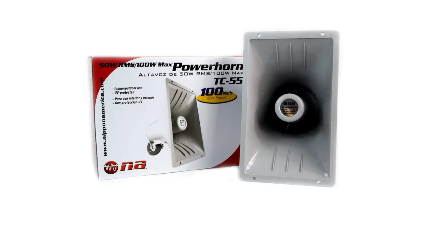 Nippon America Power Horn Speaker 100w Indoor Outdoor-complete Features/user Guide