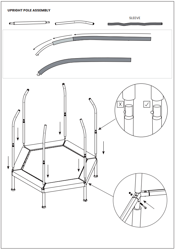 LIFESPAN KIDS TR7HOPPYSET2 SF 7ft Hyperjump Hoppy Trampoline- FIG 10