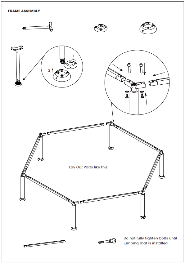 LIFESPAN KIDS TR7HOPPYSET2 SF 7ft Hyperjump Hoppy Trampoline- FIG 7