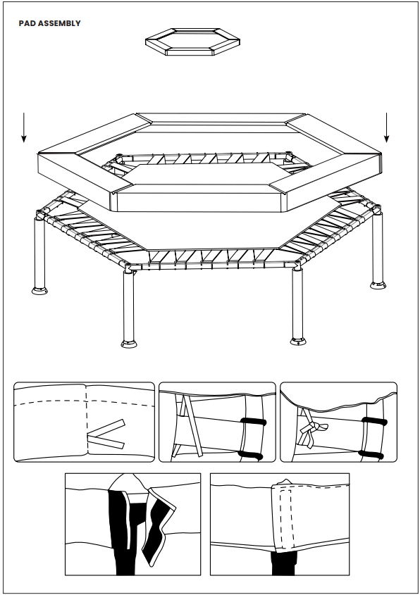 LIFESPAN KIDS TR7HOPPYSET2 SF 7ft Hyperjump Hoppy Trampoline- FIG 9