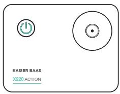 Kaiser Baas Action Camera - button for 2 seconds