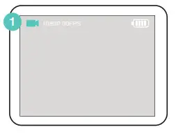 Kaiser Baas Action Camera - mode appears