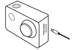 Kaiser Baas Action Camera - on a TV Screen.