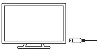 Kaiser Baas Action Camera - source on the TV