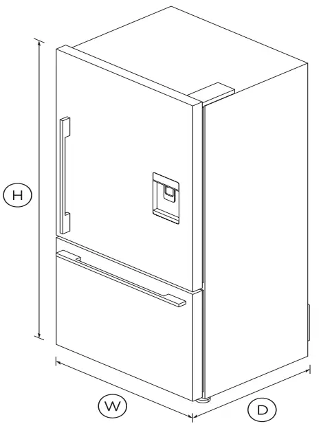 FISHER PAYKEL RF170WDRJX5 Freestanding Refrigerator Freezer - FIG