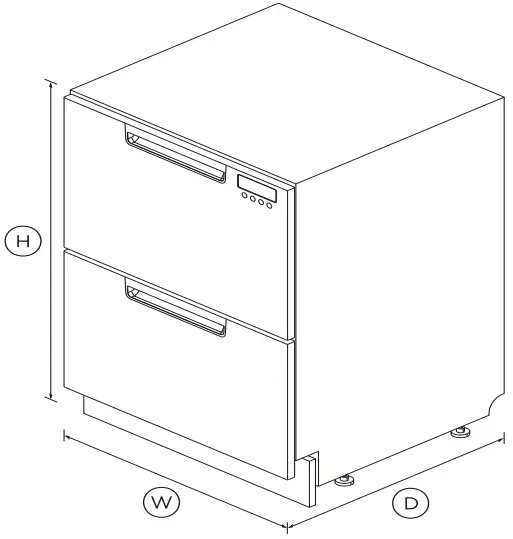 FISHER PAYKEL DD24DAX9 N Double DishDrawer Dishwasher B