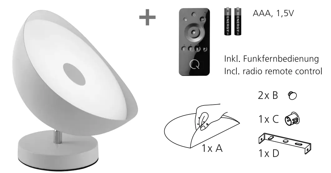 Paul Neuhaus 4540-16 Q ALEXIS RGB Table Lamp - fig